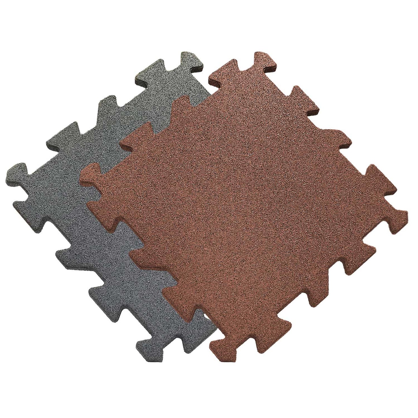 Ridcon Gummi-Quadratmatte in grau 2cm Höhe - 1 m² entspricht 4 Platten 50x50 cm