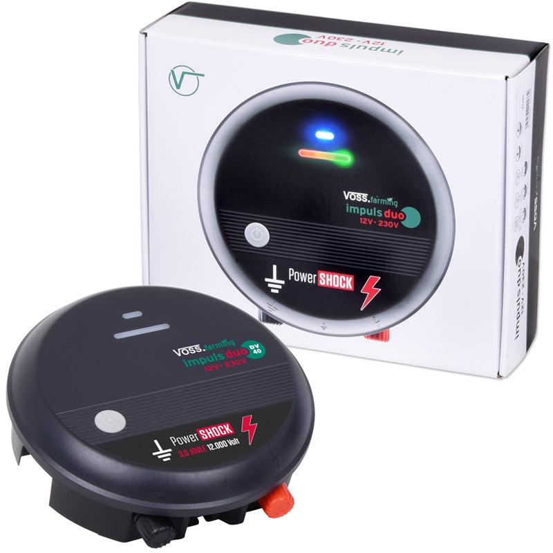 Weidezaungerät Impuls duo DV40 - 12V-230V Weidezaungerät, leistungsstark, für lange Zäune