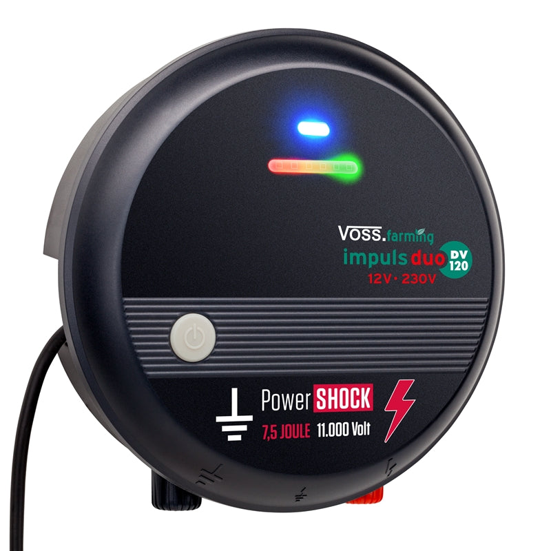 Weidezaungerät Impuls duo DV120 - 12V-230V Weidezaungerät, leistungsstark, für lange Zäune
