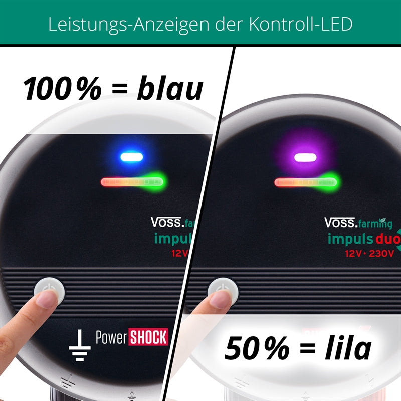 Weidezaungerät Impuls duo DV40 - 12V-230V Weidezaungerät, leistungsstark, für lange Zäune
