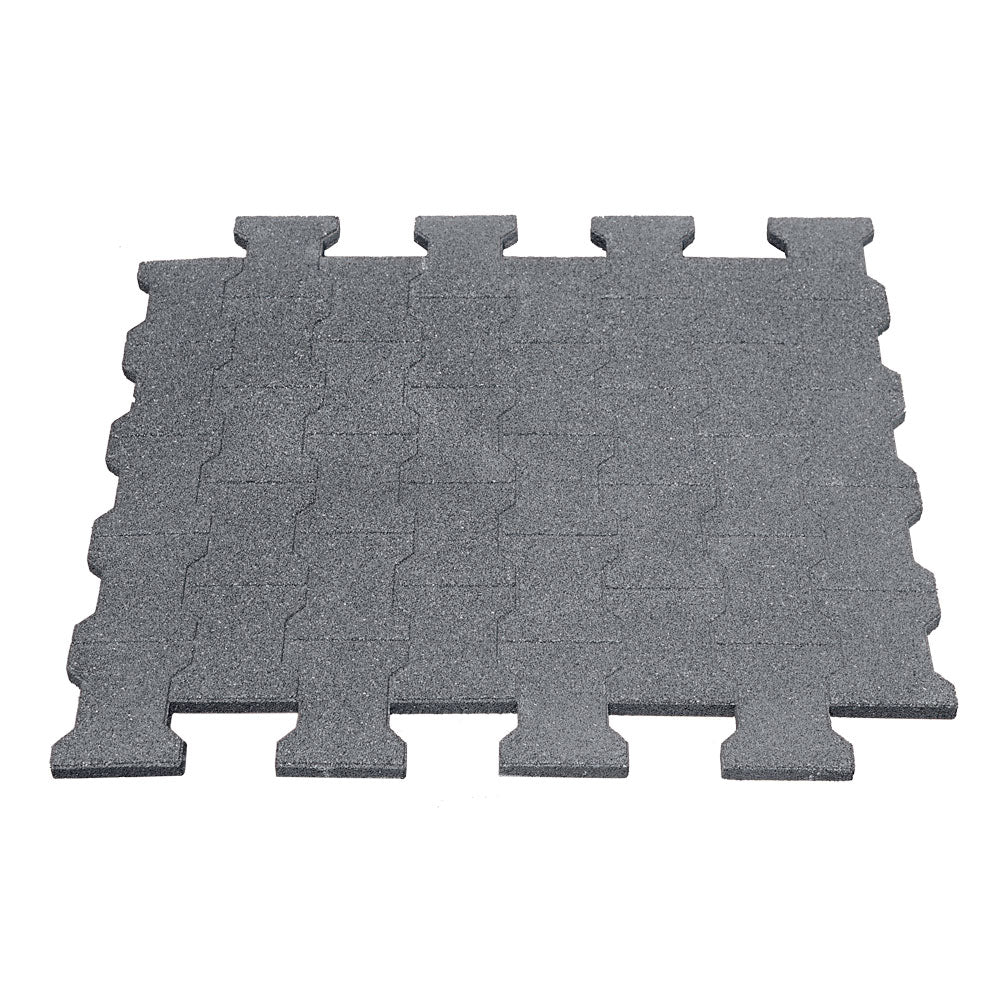 Ridcon Stallmatte in Pflastersteinoptik, grau, 110x110x2,5 cm