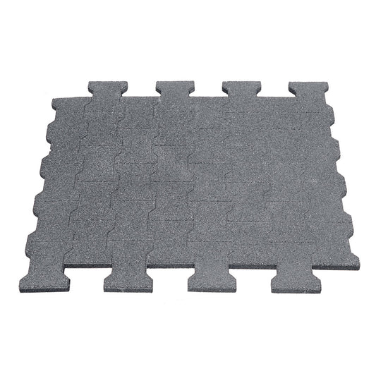 Ridcon Stallmatte in Pflastersteinoptik, grau, 110x110x2,5 cm
