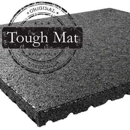 Ridcon Tough Mat, Gummigranulat Stallmatte, schwarz, 100x100x4cm