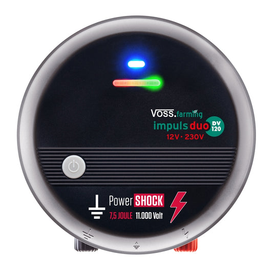Weidezaungerät Impuls duo DV120 - 12V-230V Weidezaungerät, leistungsstark, für lange Zäune