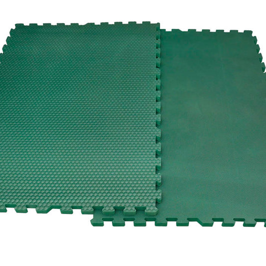 Ridcon EVA-Stallmatte grün, mit Rundumverzahnung - 120x80x2,5 cm